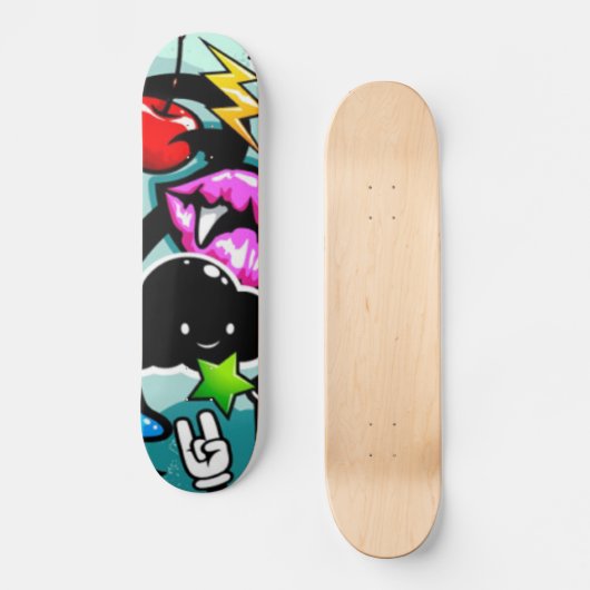 Graffiti Skateboard (Vorderseite)