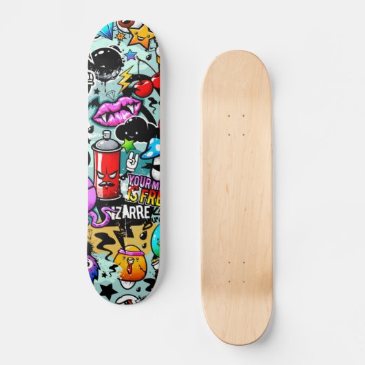 Graffiti Skateboard (Vorderseite)
