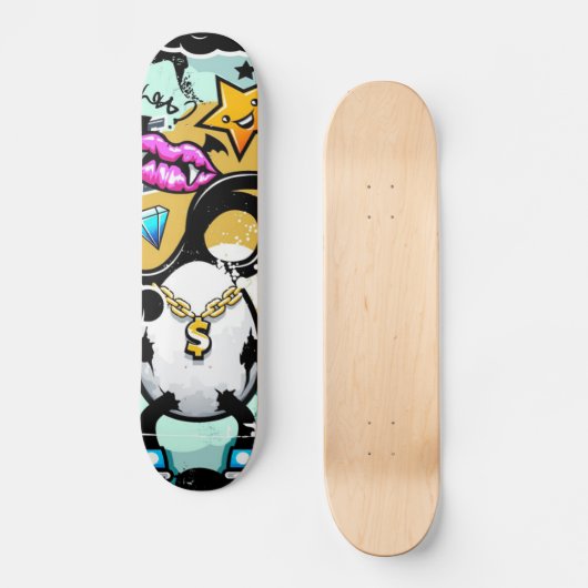 Graffiti Skateboard (Vorderseite)