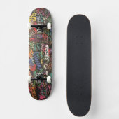 Graffiti-Skateboard für Ihre persönlichen Daten Skateboard (Vorderseite)