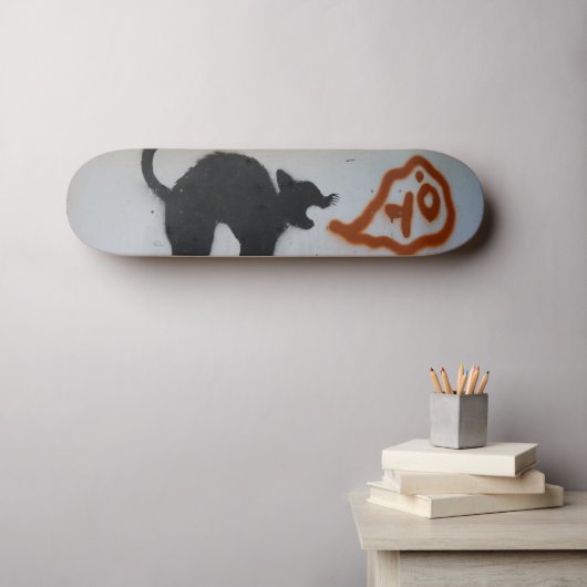 Graffiti Skateboard Katze. (Wandkunst (Horz))