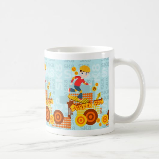 Graffiti Skateboard Kind Geburtstagsparty Kaffeetasse (Rechts)