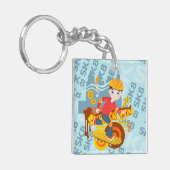 Graffiti Skateboard Kind Geburtstagsparty Schlüsselanhänger (Vorderseite links)