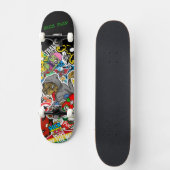 Graffiti Skateboard mit Ihrem Motto (Vorderseite)