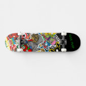 Graffiti Skateboard mit Ihrem Motto (Horizontal)