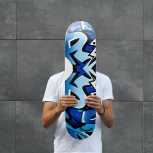 Graffiti Skateboard mit personalisierten Bildunter
