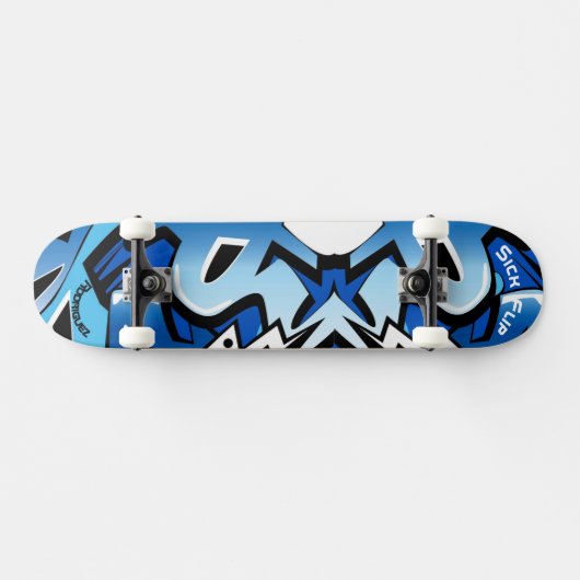 Graffiti Skateboard mit personalisierten Bildunter (Horizontal)