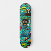 Graffiti-Skateboard Skateboard (Vorderseite)