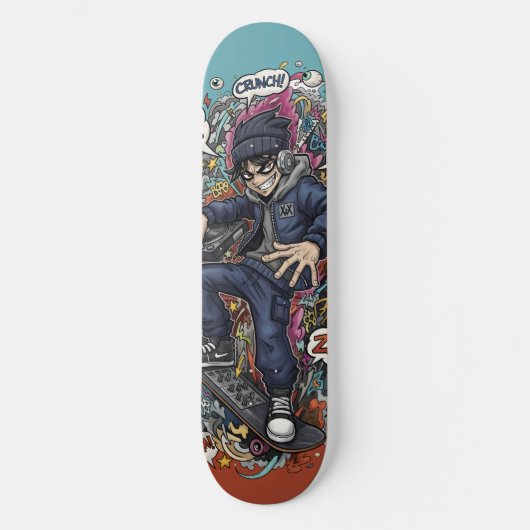 Graffiti-Skateboard Skateboard (Vorderseite)
