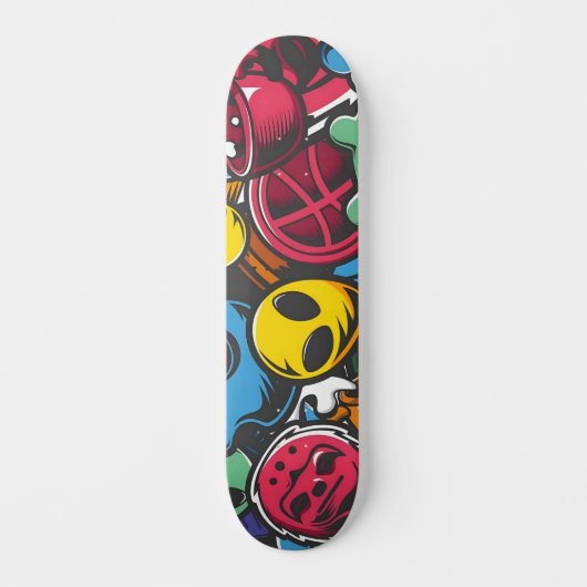 Graffiti-Skateboard Skateboard (Vorderseite)