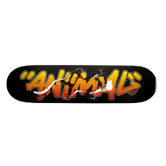 Graffiti-Skateboard - Tier nach innen Skateboard