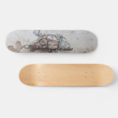 Graffiti skateboards Figuren an beschädigten Wände (Horizontal)