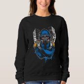 Graffiti Skeleton Spray kann Spray Spray Spray Sweatshirt (Vorderseite)
