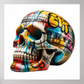 Graffiti Skull Art Poster (Vorne)