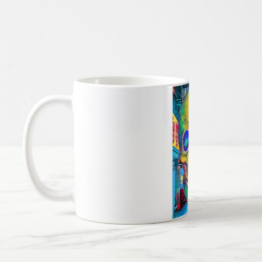 Graffiti Skull City Kaffeetasse (Links)