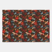 Graffiti Skull Gun Rose Liebe Goth urban Geschenkpapier Set (Vorderseite)