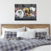 Graffiti Skull Leinwanddruck (Insitu (Schlafzimmer))