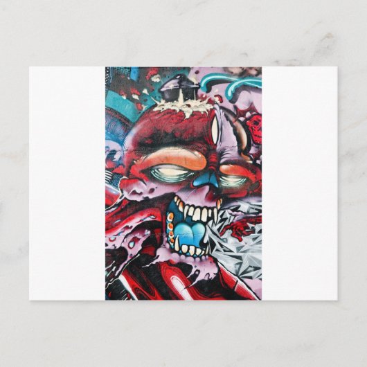 Graffiti Skull Postkarte (Vorderseite)