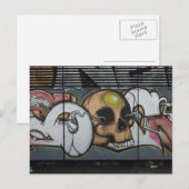 Graffiti Skull Postkarte (Vorne/Hinten)