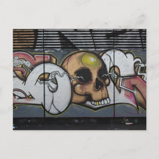 Graffiti Skull Postkarte (Vorderseite)