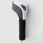 Graffiti Skull Rebel Golf Headcover (angewinkelt)