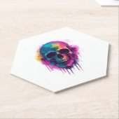 Graffiti Skull Rebel Untersetzer (angewinkelt)