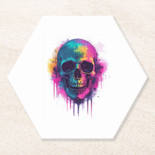 Graffiti Skull Rebel Untersetzer