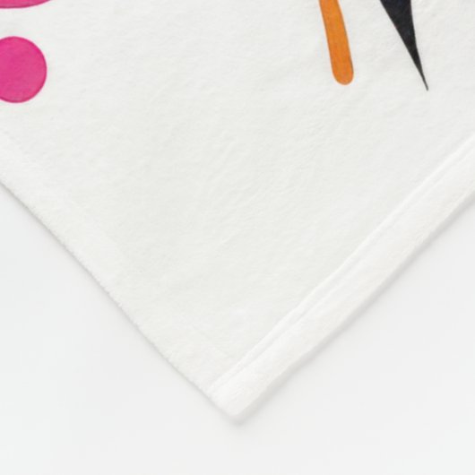 Graffiti Skull & Rose Fleece Blanket (Ecke)