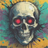 Graffiti Skull Sticker 2 (Vorderseite)