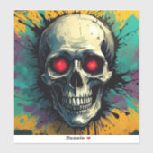 Graffiti Skull Sticker 2 (Blatt)