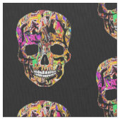 Graffiti-Skull Stoff (Nahaufnahme)