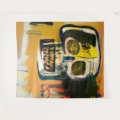 Graffiti Skull Wandteppich (Vorderseite (Horizontal))