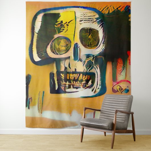 Graffiti Skull Wandteppich (Beispiel)