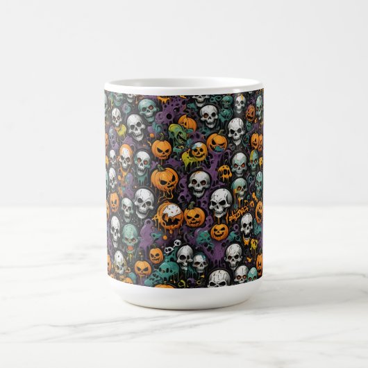 Graffiti Skulls Design Kaffeetasse (Mittel)