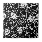 Graffiti-Skulls Fliese (Vorderseite)