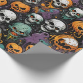 Graffiti Skulls Geschenkpapier (Ecke)