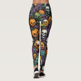 Graffiti Skulls Leggings