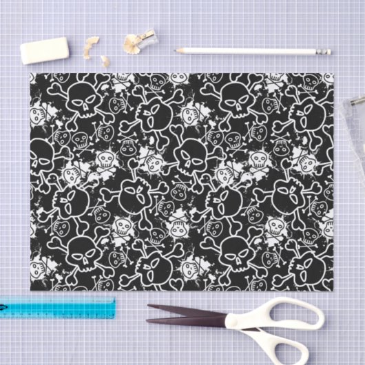 Graffiti-Skulls Seidenpapier (Handwerk)