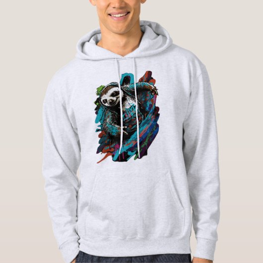 Graffiti Sloth Hoodie (Vorderseite)