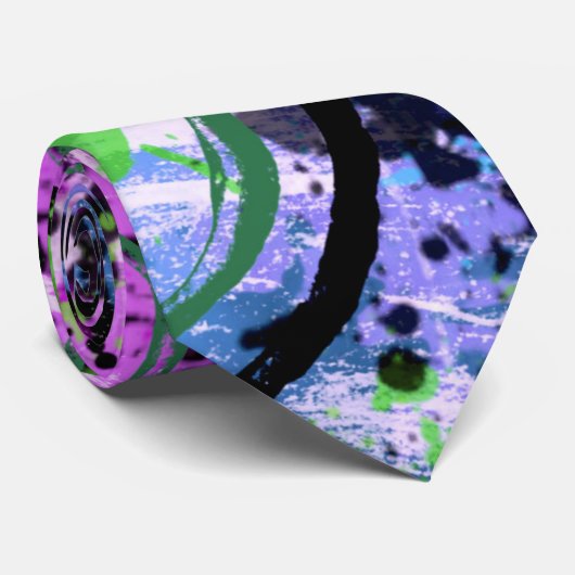 Graffiti Smoothie Abstrakt Krawatte (Gerollt)