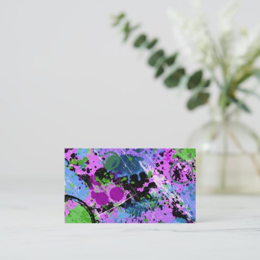 Graffiti Smoothie Visitenkarte (Stehend Vorderseite)