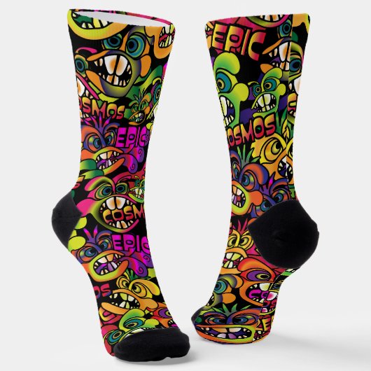 Graffiti Socken (Gewinkelt)