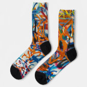 Graffiti Socken (Linkes Detail)