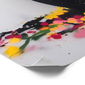 Graffiti Soldier & Blume - Friedliche Protestkunst Poster (Ecke)