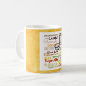 Graffiti Soups Gelbe Tasse (Vorderseite Links)