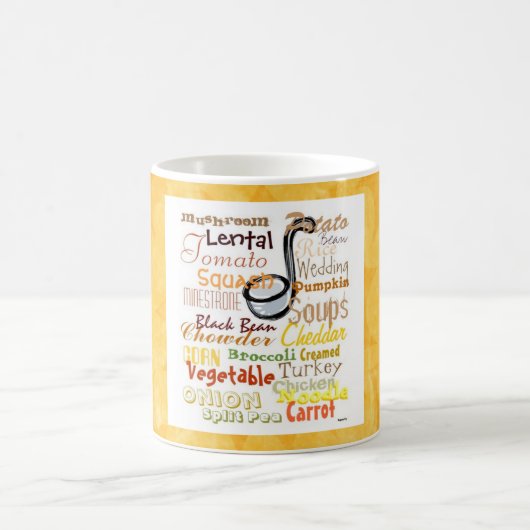 Graffiti Soups Gelbe Tasse (Mittel)