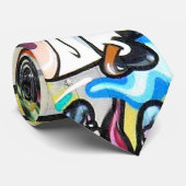 Graffiti-Spaß Krawatte (Gerollt)