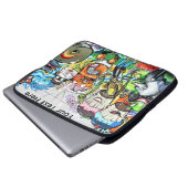 Graffiti-Spaß Laptopschutzhülle (Vorne Knopf)