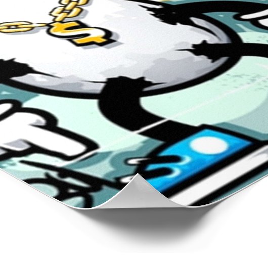 Graffiti-Spaß Poster (Ecke)