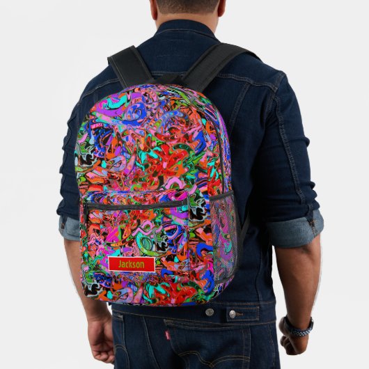 Graffiti Spin Art Bedruckter Rucksack (Insitu (Modell))